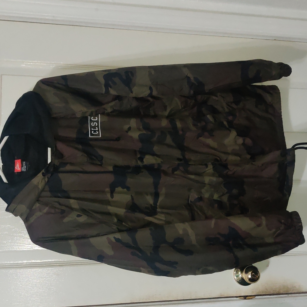 Clsc camo nylon button jacket